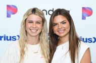 The Hawk Tuah girl Hailey Welch and Chelsea Bradford (Image via Getty/Michael Tullberg)
